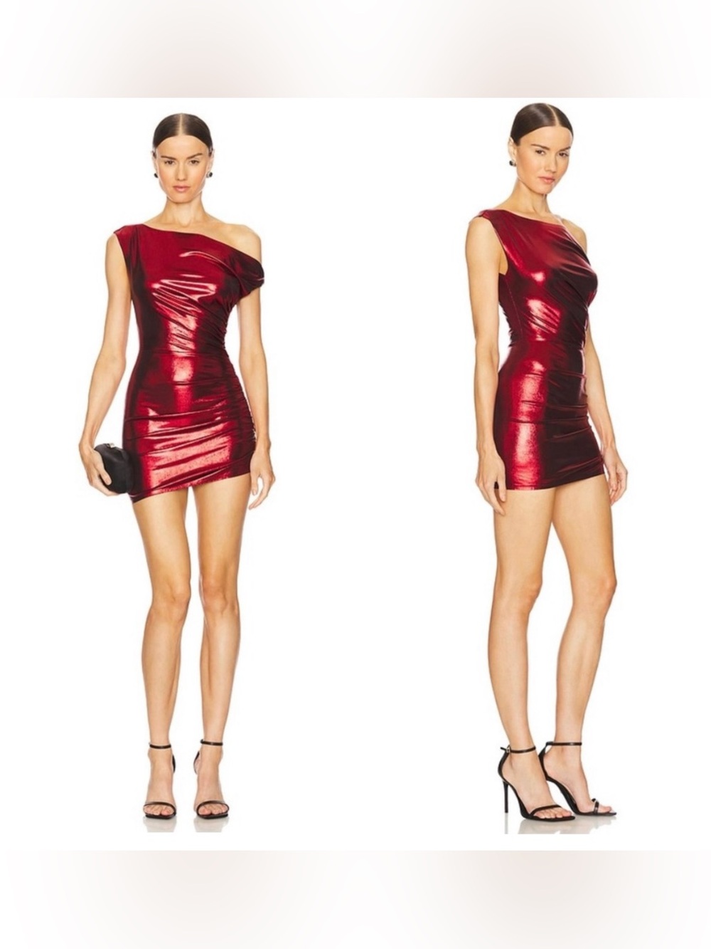 NWT Camila Coelho Kendell Mini dress in dark cherry red